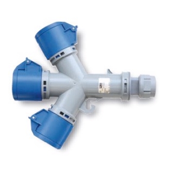 Ổ cắm 3 Pha chia 3 ngã loại không kín nước F9432006 PCE